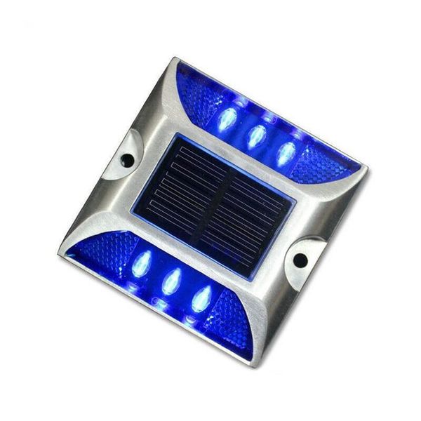 Solar Road Stud LED Light - Car Guidance Light - Blue