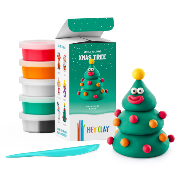 Hey Clay - Modelling Air-Dry Clay with Interactive App: Xmas Tree Christmas