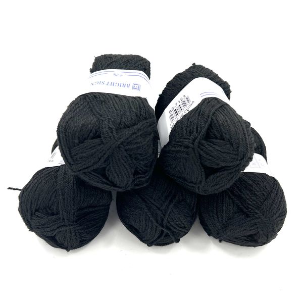 Wool - 5 x 100g pack - black