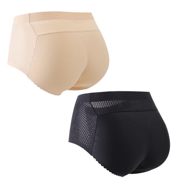 2 Pack Lift Hip Panty Women, Mid Waist Lady Underwear, Hip Shapewear Breathable