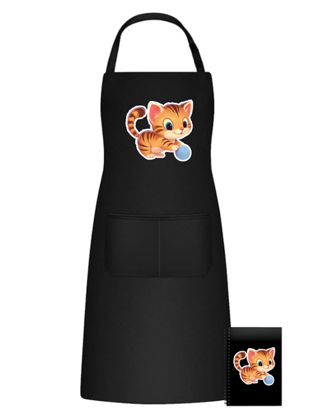 Kitten Cat 14 Kawaii Sticker Theme Aprons Birthday Christmas Gift 502