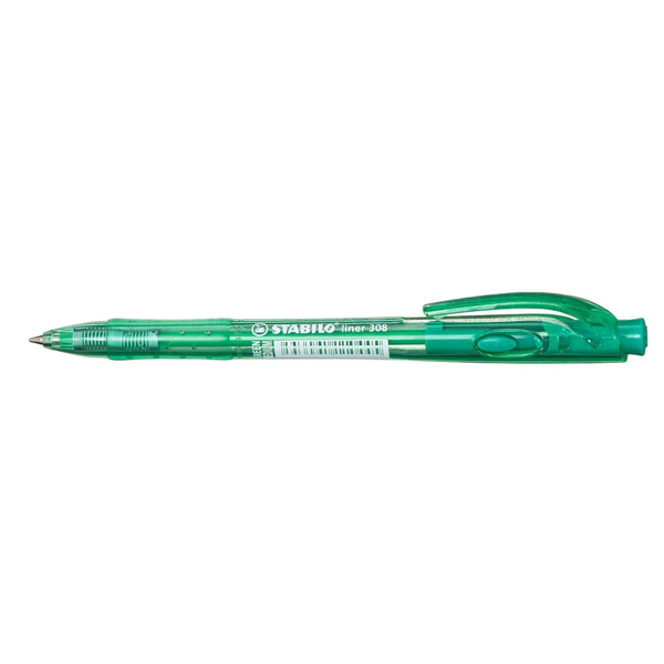 308 Liner Ballpen Retractable- Green ×6 image