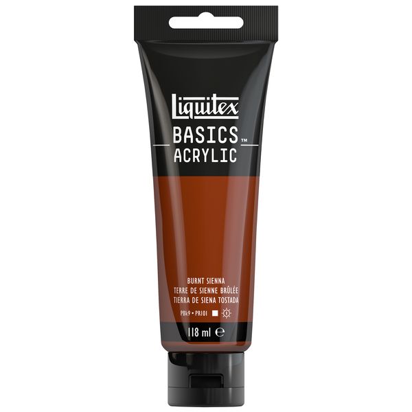 Liquitex Basics Acrylic Colour 118ml Tube - Burnt Sienna