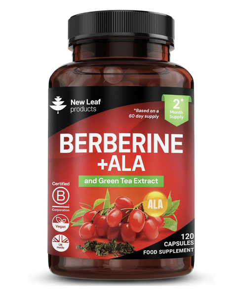 Berberine Complex Capsules 2 Month Supply - Metobolism, Insulin Support