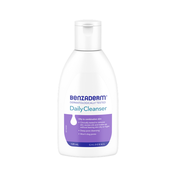 Benzaderm Daily Cleanser, Face Wash, 120ml
