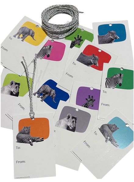 Wildlife Bubble Range Git Tags - 24 Gift Tags in a Pack