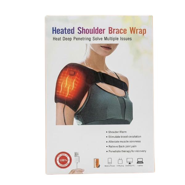 Heated Shoulder Brace - Electric Heat Therapy for Muscle &amp; Joint Relief