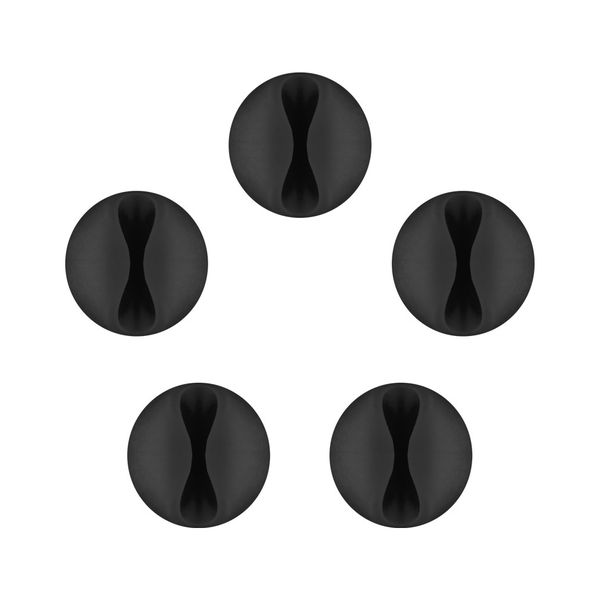 Goobay Cable Management 1 Slot 5-Piece Set - Black