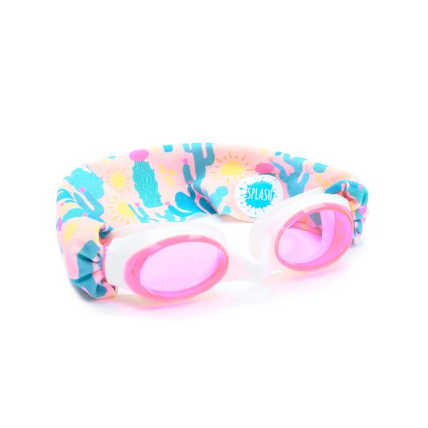 Splash Place Tangle-free Swim Goggles - Desert Sunshine Material Strap