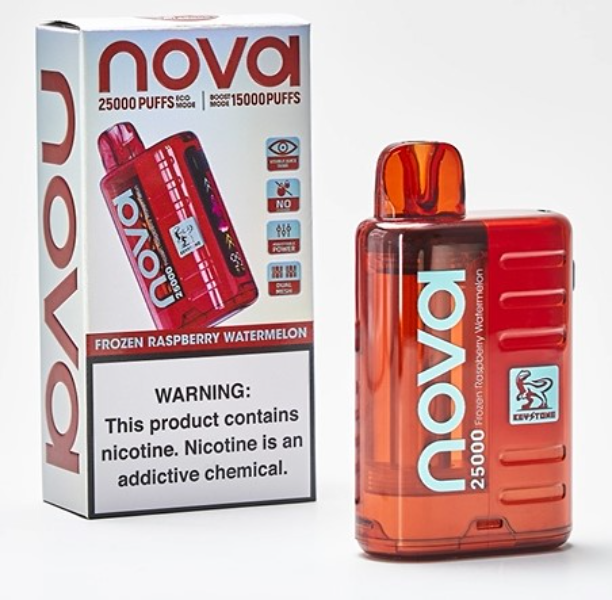 Nova Bar Frozen Raspberry Watermelon 25 000 Puffs