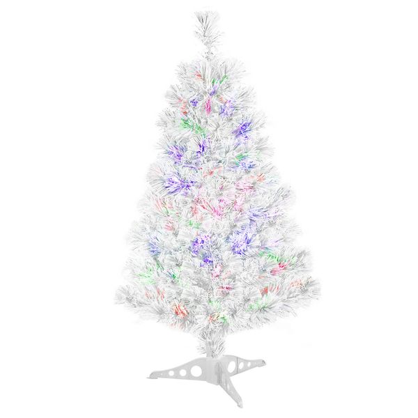 Northern Lights 120cm White Fibre Optic Christmas Tree
