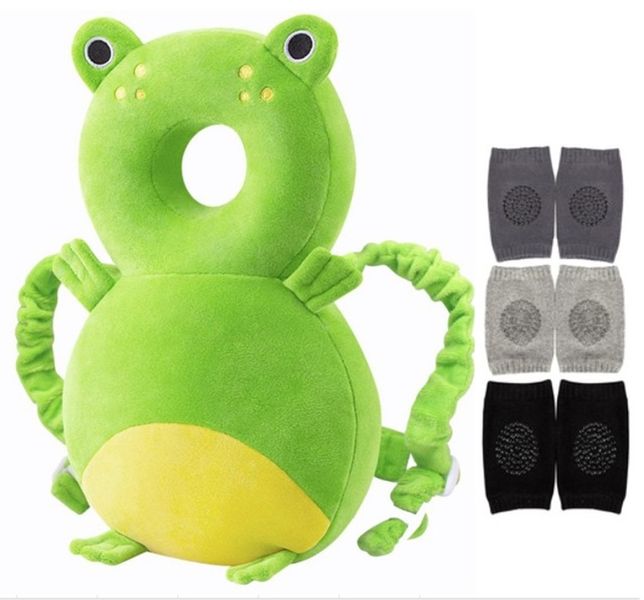 Baby Head Protector Cushion Backpack With Knee Pads For Walking &amp; Crawling