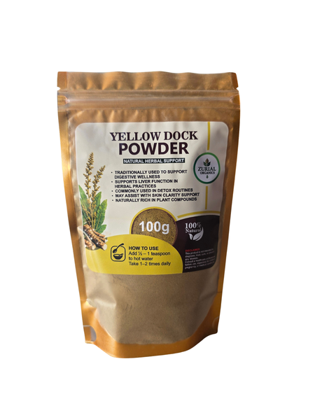 Zurial Organics Yellow Dock Powder 100g