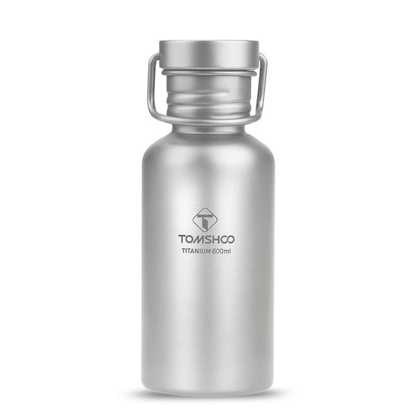 Titanium Water Bottle 600ml for Camping