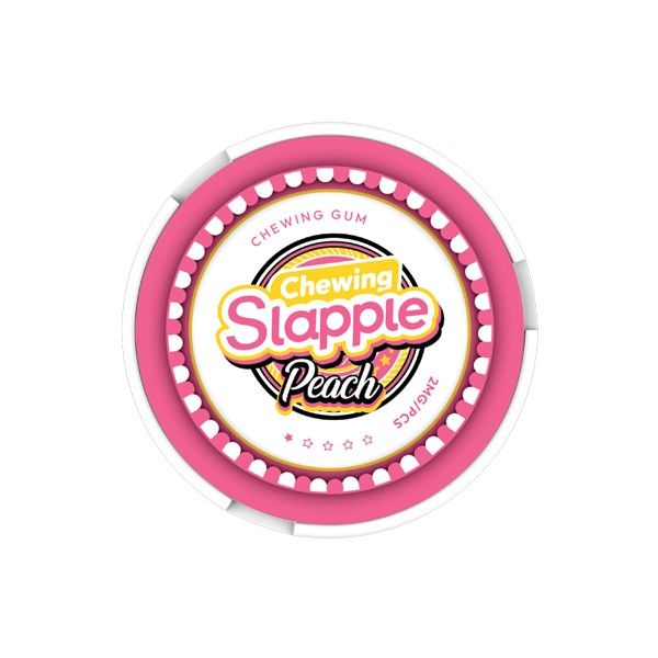 Slapple Nicotine Gum 2mg - 40 Pieces - Peach