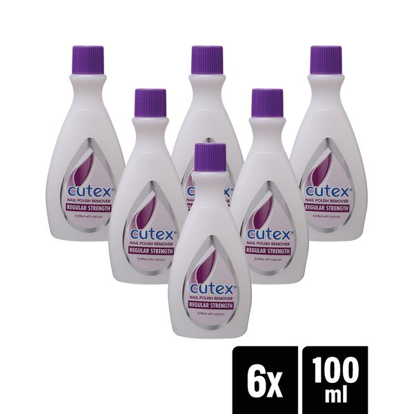 Cutex Nail Polish Remover - Regular Strength - 6 x 100ml