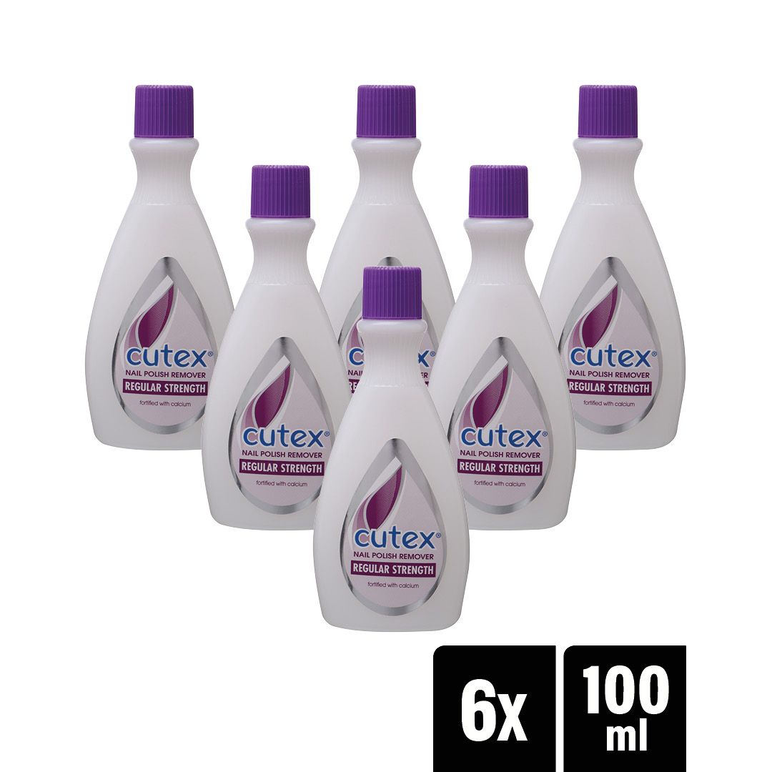 Cutex Nail Polish Remover Regular Strength 6 x 100ml Shop Today