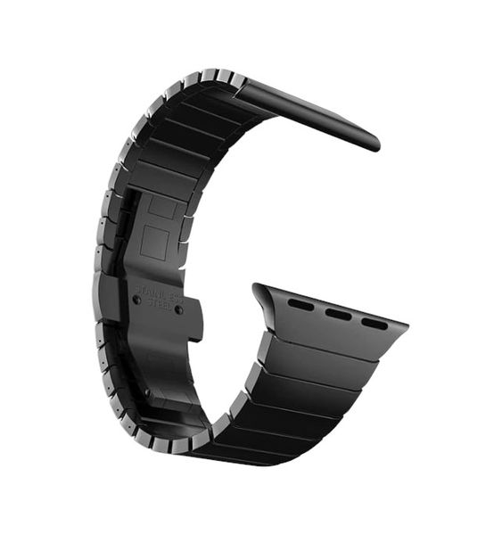 Stainless Steel Wear-Resistant Apple Watch Band - Black