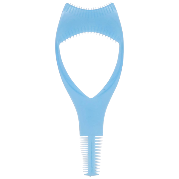 3-in-1 Mascara Guard &amp; Eyelash Comb Tool - Blue