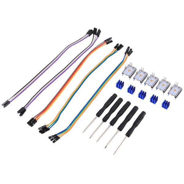 5Pcs TMC2209 V3.0 Stepper Motor Driver Stepping Rod Silent Driver