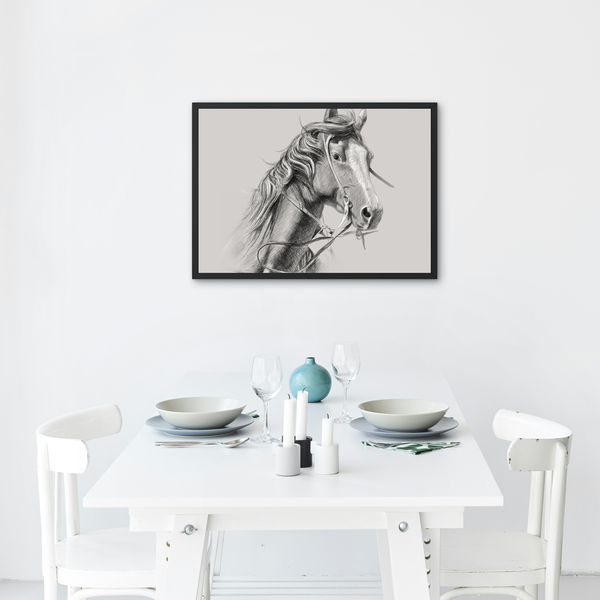 Modern Abstract Horses Wall Art