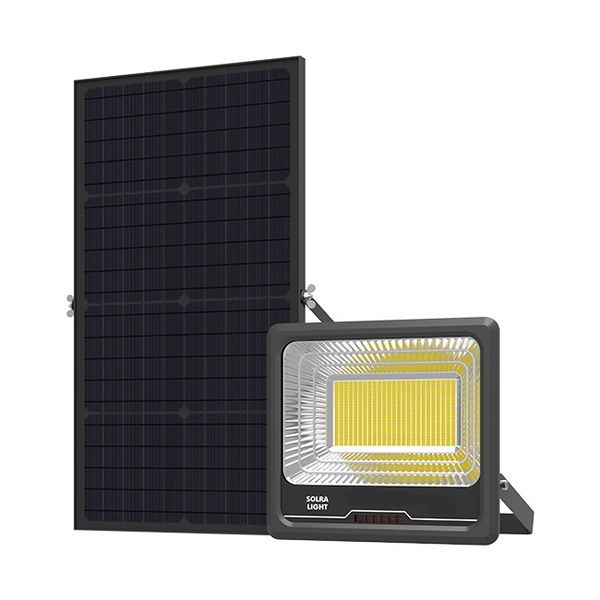 500W High Brightness Solar Flood Light Black - MRUL