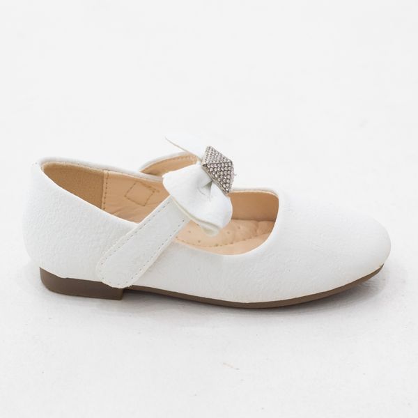 Lamara Paris Thea Infants Girls Dress Pump With Bow Strap - Beige