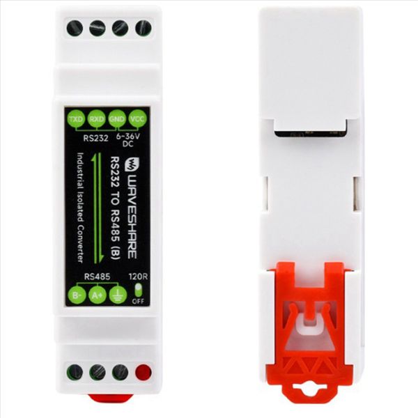 Waveshare Industrial Rail Type Rs232 To Rs485 Converter 300-115200Bps