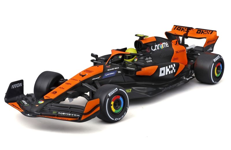 Maisto 1/24 R/C McLaren F1 MCL38 2024 #4 Lando Norris (23cm) w/USB Charger