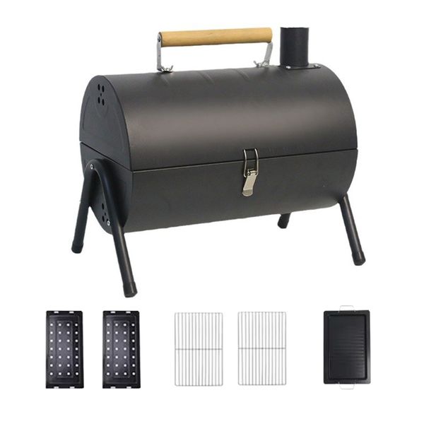 Portable Charcoal Barbecue Grill Small Mini BBQ Grill for Outdoor Cooking