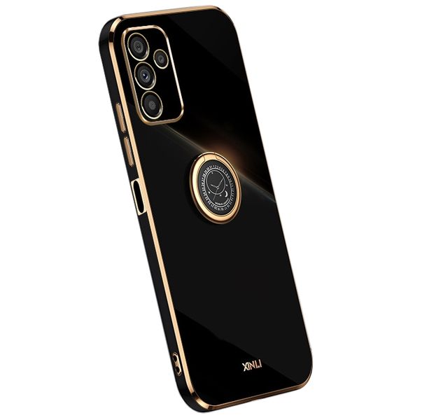 Electroplated Phone Case with Ring Holder Compatible with Samsung Galaxy S23 Ultra