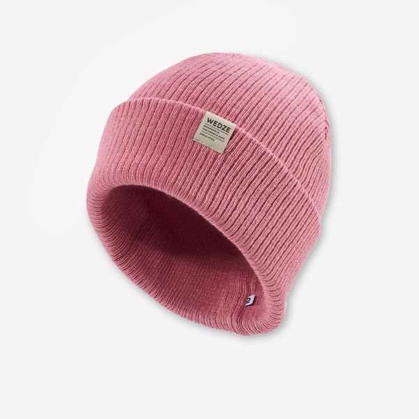 Wedze Adult Ski Hat - Fisherman - Light Pink