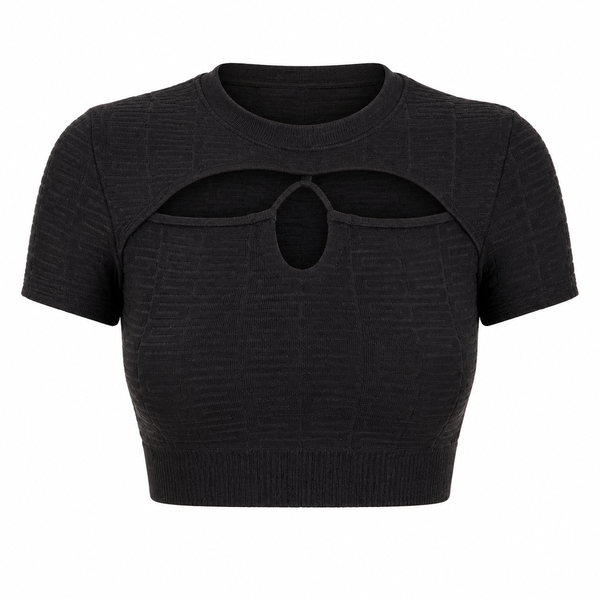 Gymshark Adapt Monogram Seamless Ruched Top - Black