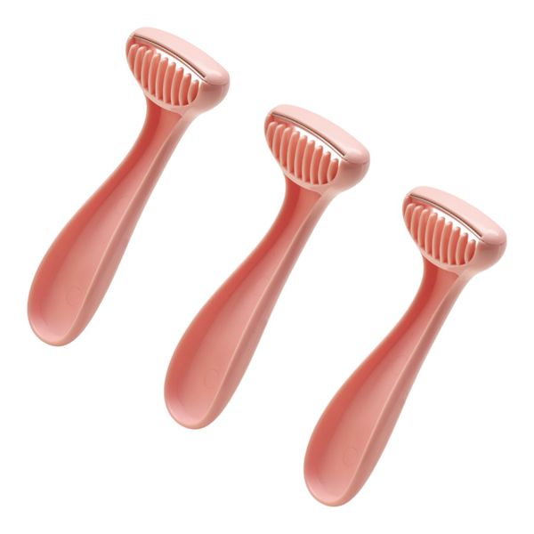 3 Piece - Ergonomic Handheld Shaver Set with Protective Comb Guard