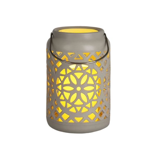 Mandala Design LED Lantern with Candle Light