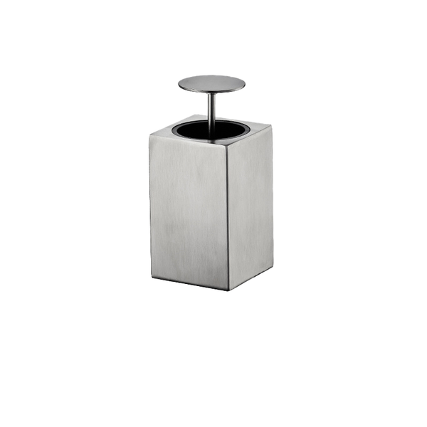 Stainless Steel Toothpick Holder - Automatic Pop-Up Silvery