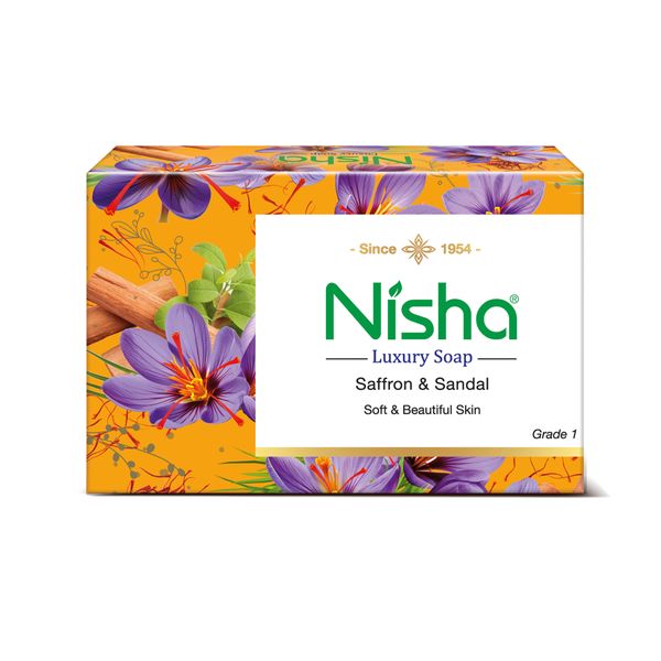 6 Pack Nisha Luxury Soap - Saffron &amp; Sandal
