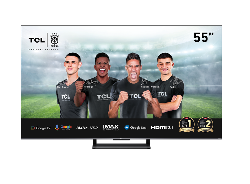 TCL 55" 55C735 4K Gaming QLED 144hz Google TV
