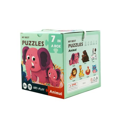 7 in a Box Animal Jigsaw Block Puzzle (56 pieces) | Buy Online in South  Africa 