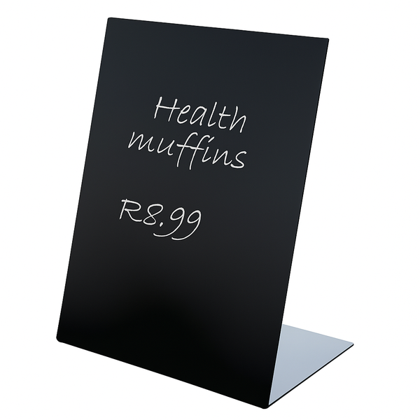 Write &amp; Wipe L-Stand - Reusable Tabletop Display (pack of 5)