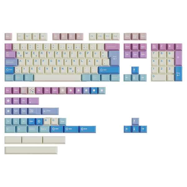 150Keys Pbt Material Keyboard Keycaps for Most Mechanical Keyboards B
