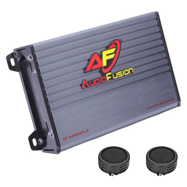 AudioFusion AF-H20000.4D 20000Watts 4 Channel Amplifier &amp; Evo Tweeters