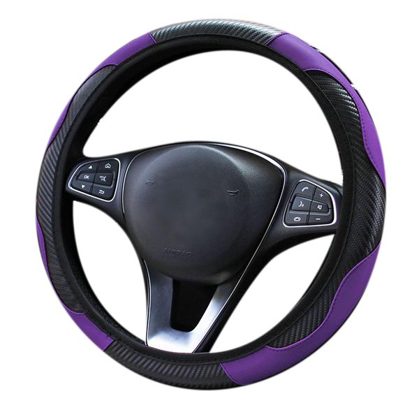 Car Steering Wheel Cover Breathable Non-Slip Steering Covers Internal Acces