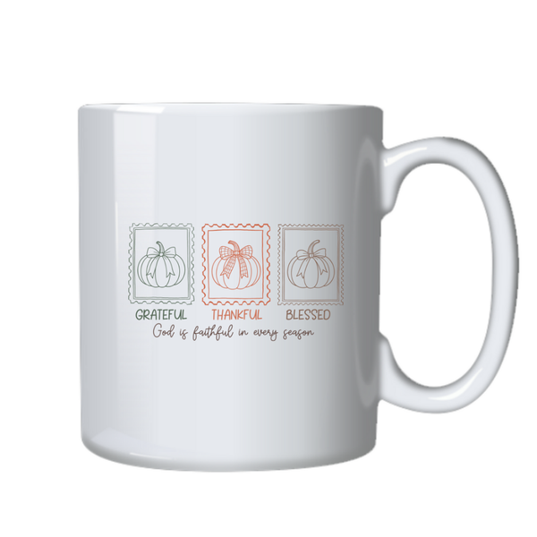 Thankful Blessed Christian Theme Birthday Christmas Gift Mug Cup-402