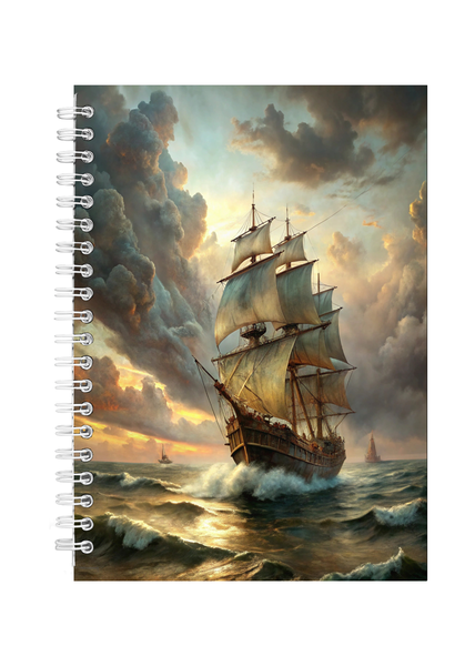 Sailing Boat Ocean Gift Idea Writing Book Notepad Notebook A4 504