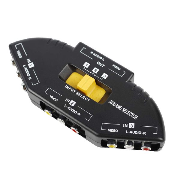 3 Way Audio Video Selector Switch