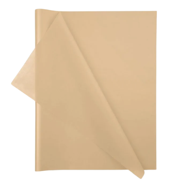Wrapping Tissue Paper - 24 Sheets Tan - Eco-friendly &amp; Recyclable