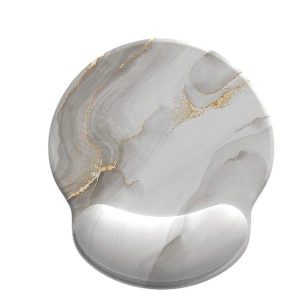 Luxurious Marble Mouse Pad with Wrist Support Cushion- Multi Color
