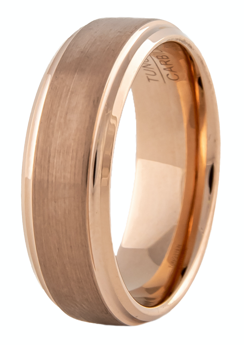 Tungsten Carbide Ring Rose Gold Stream Buy Online in South Africa