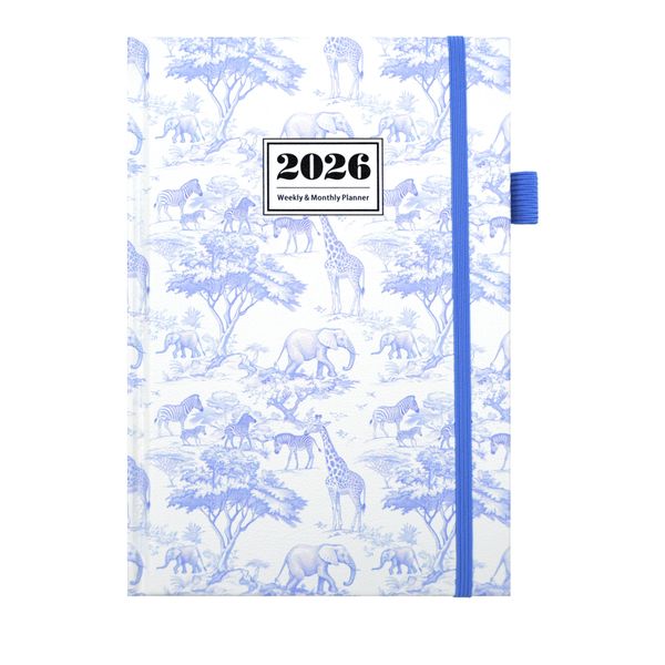 2026 English Efficiency A5 Scheduled Notebook with Alphabet Markings